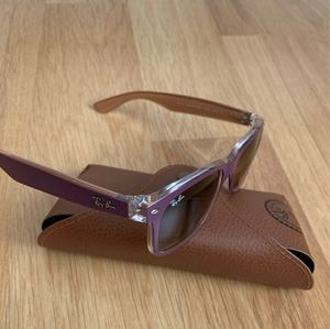 Ray-Ban New Wayfarer Bicolor Sunglasses (Plum)